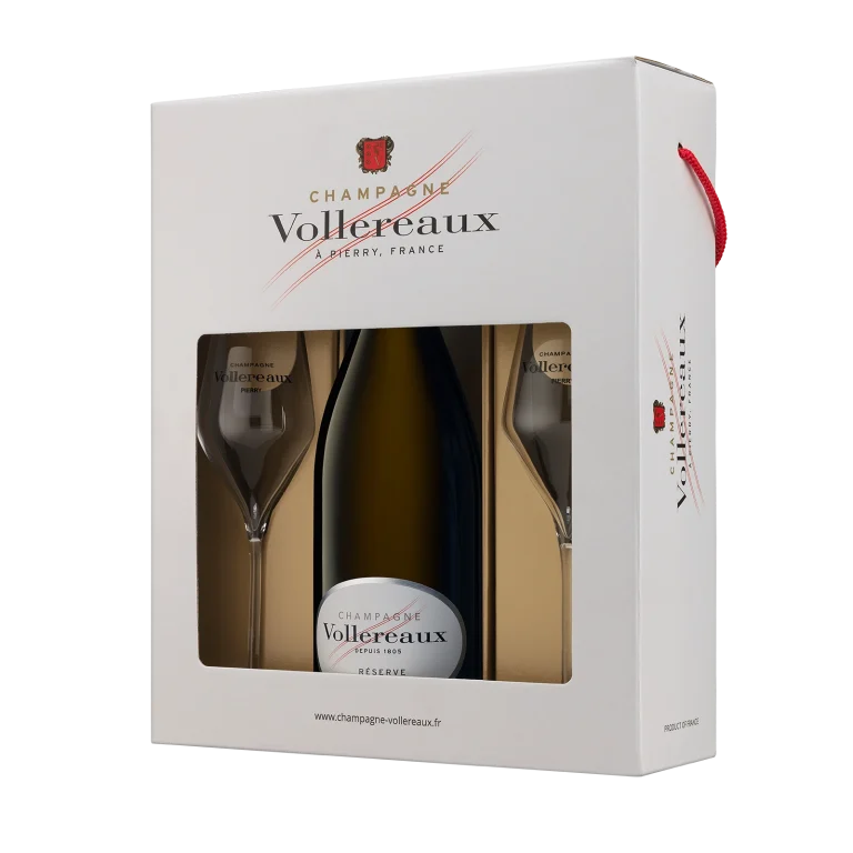 Coffret une bouteille / 2 verres